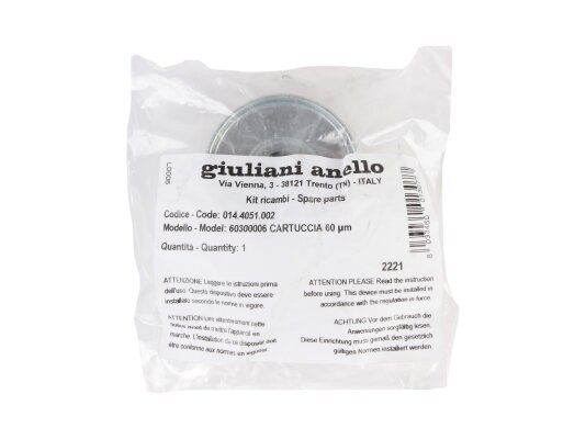 фильтрующий элемент giuliani anello 60300006