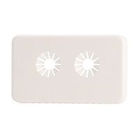 Двойная декоративная розетка с базой 35 мм GIACOMINI R175B (R175BY001)