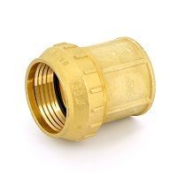 Муфта ПНД компрессионная переходная 63х2 ВР (латунная) Tiemme (3400026)