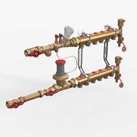 Коллекторный модуль GIACOMINI этажный 1 х 3/4 - 6 выхода (GE550Y296)