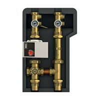 Смесительная насосная группа быстрого монтажа GIACOMINI 1 , с поворотным смесительным клапаном, в термоизоляции, без насоса. (R586RY012) товар не поставляется