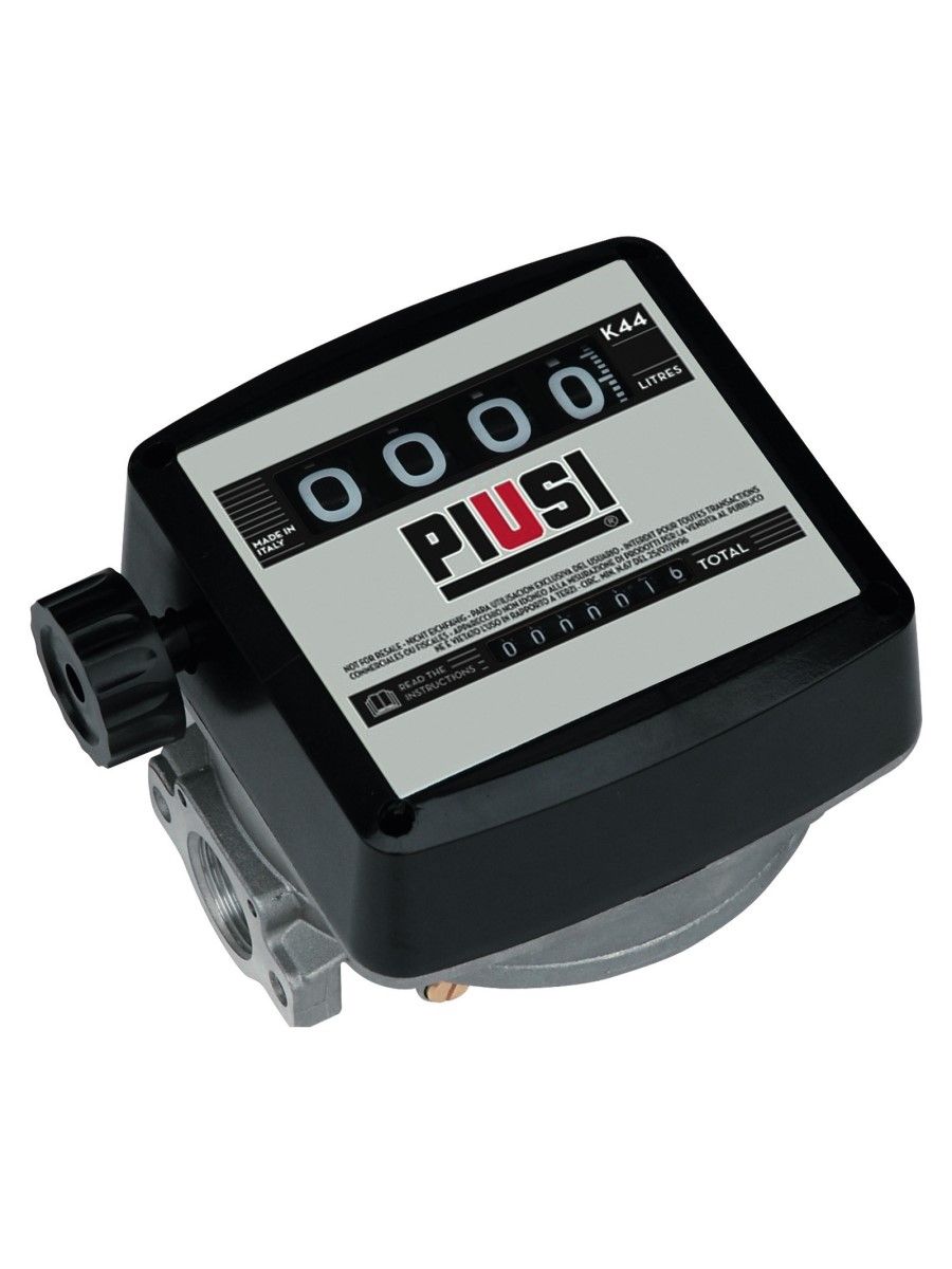 механический счетчик k44 ver. d для масла 20-120 л/мин 4-х разрядный