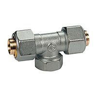 Тройник GIACOMINI с внутр. резьбой (20X2)X1/2 X(20X2) (R569MX057)