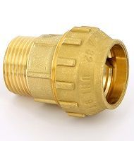 Муфта ПНД компрессионная переходная 32х1 НР (латунная) Tiemme (3400001)