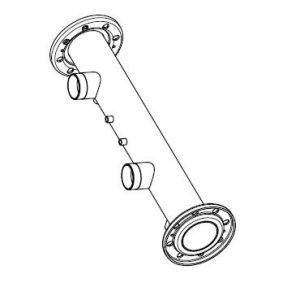 коллектор напорный ду100/ду65 2 насоса 4 - 2 1/2 с фланцами mondeo (5md100250-104)