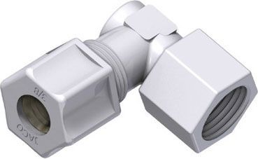 Переходник угловой с внутренней резьбой 1/4х1/4 Jaco (JC45-4-4PO)