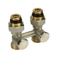 Узел нижнего подключения прямой GIACOMINI Ду 20 с адаптером R483, для двухтрубных систем 3/4 Fx3/4 E (R387X012)