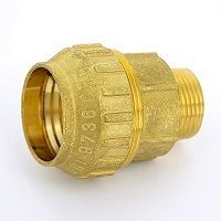 муфта пнд компрессионная переходная 40х1 нр (латунная) tiemme (3400028)