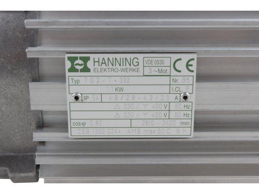 электродвигатель hanning 1,1 квт