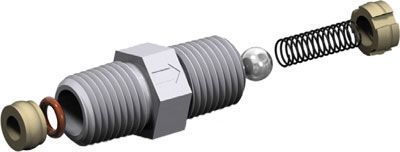 клапан обратный 1/4 , kynar clack (jccv-4k)